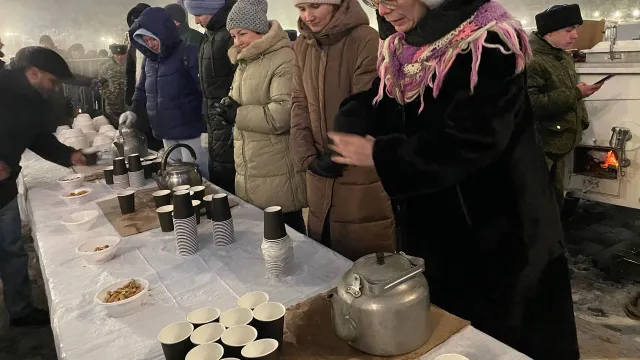 В Железноводске на Крещение угостили горожан 2000 порциями шулюма