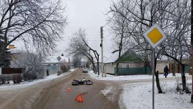 В Пятигорске подросток на питбайке получила травмы в ДТП с автомобилем