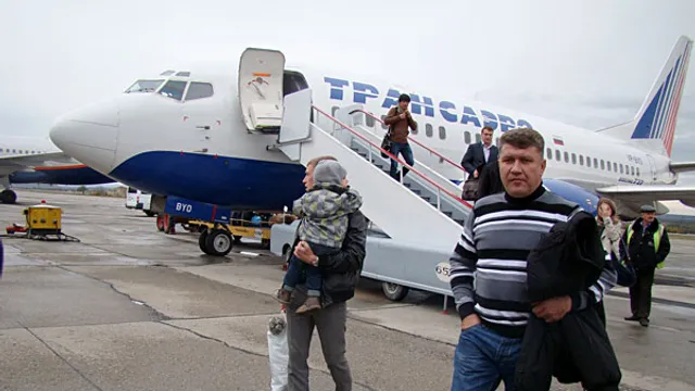 Аэропорт Минеральные воды принял первый самолет авиакомпании «Трансаэро»